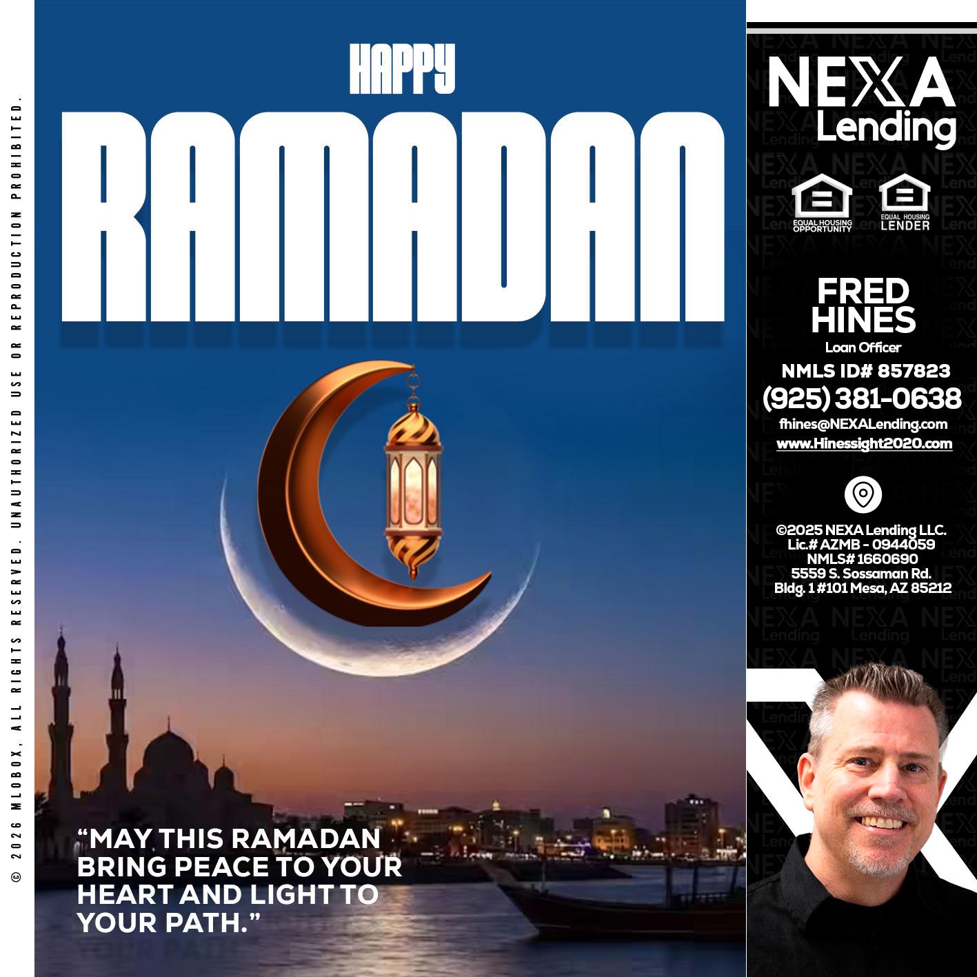 RAMADAN - Fred Hines -Loan Officer