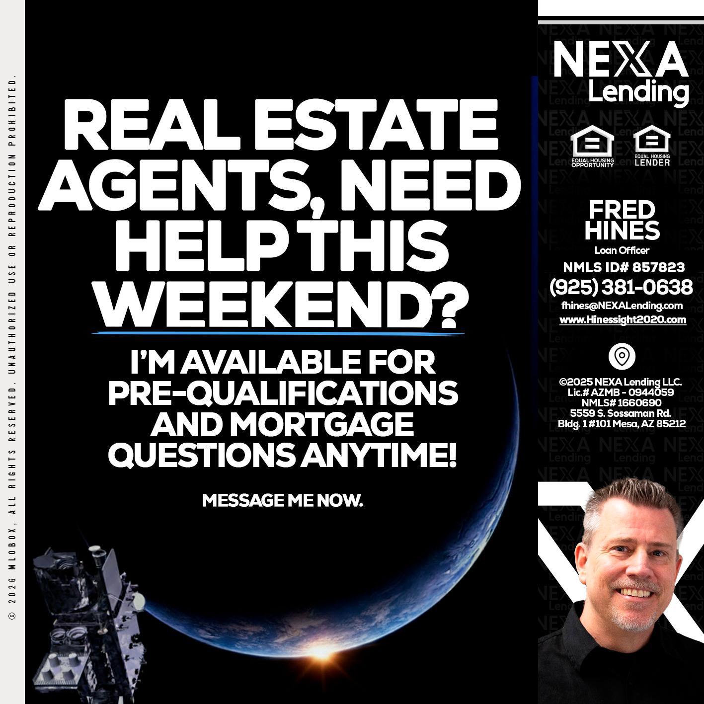 REAL ESTATE AGENTS - Fred Hines -Loan Officer