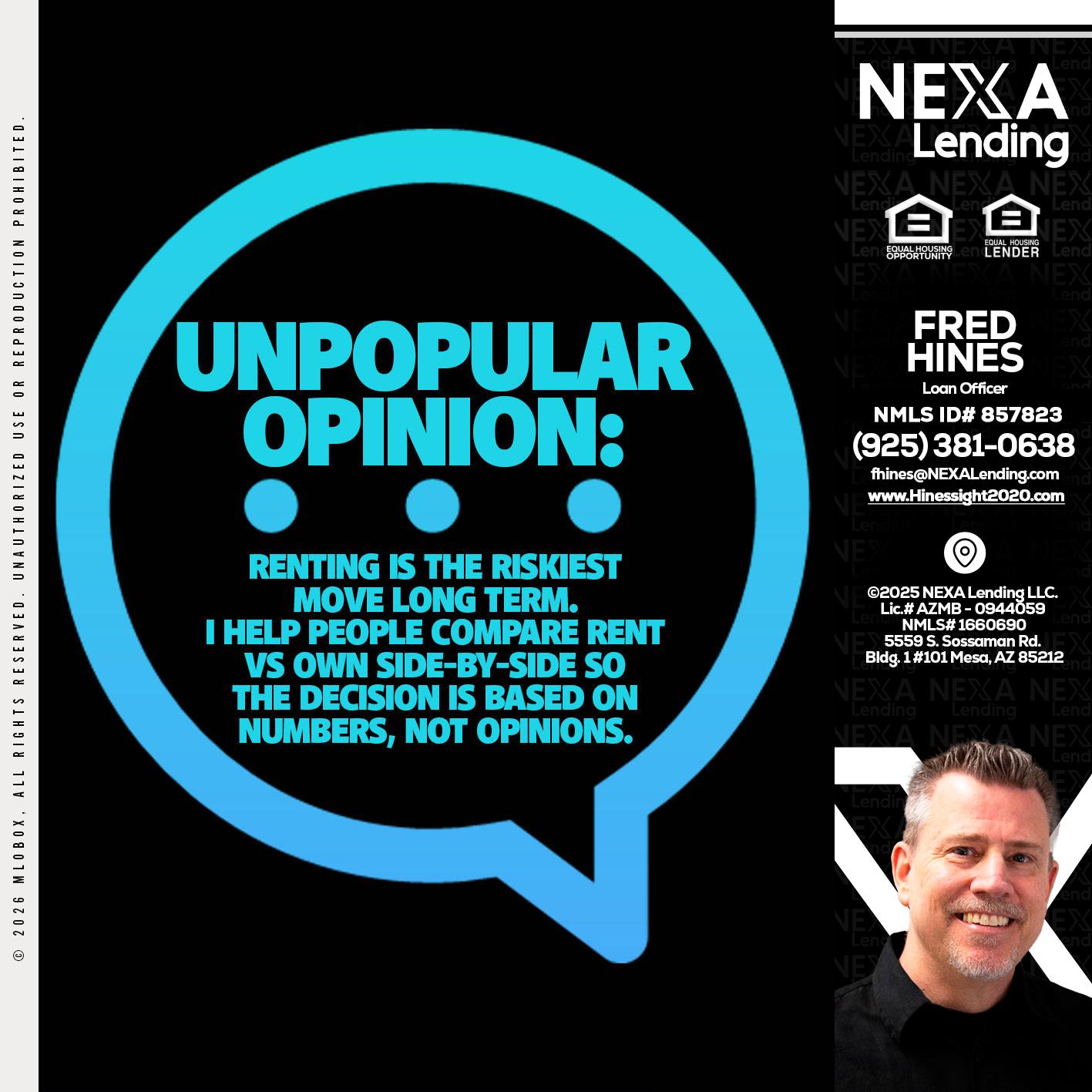 unpopular opinion - Fred Hines -Loan Officer