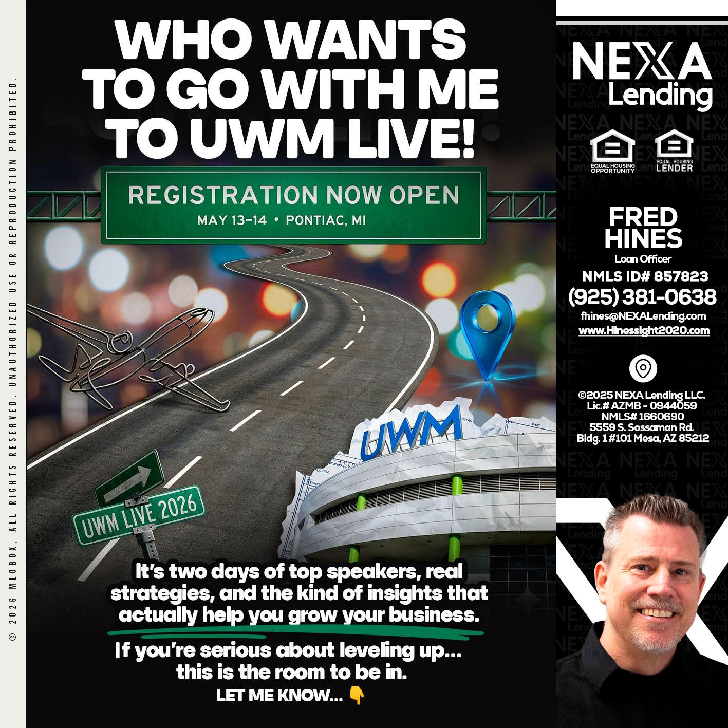 WHO WANTS - Fred Hines -Loan Officer