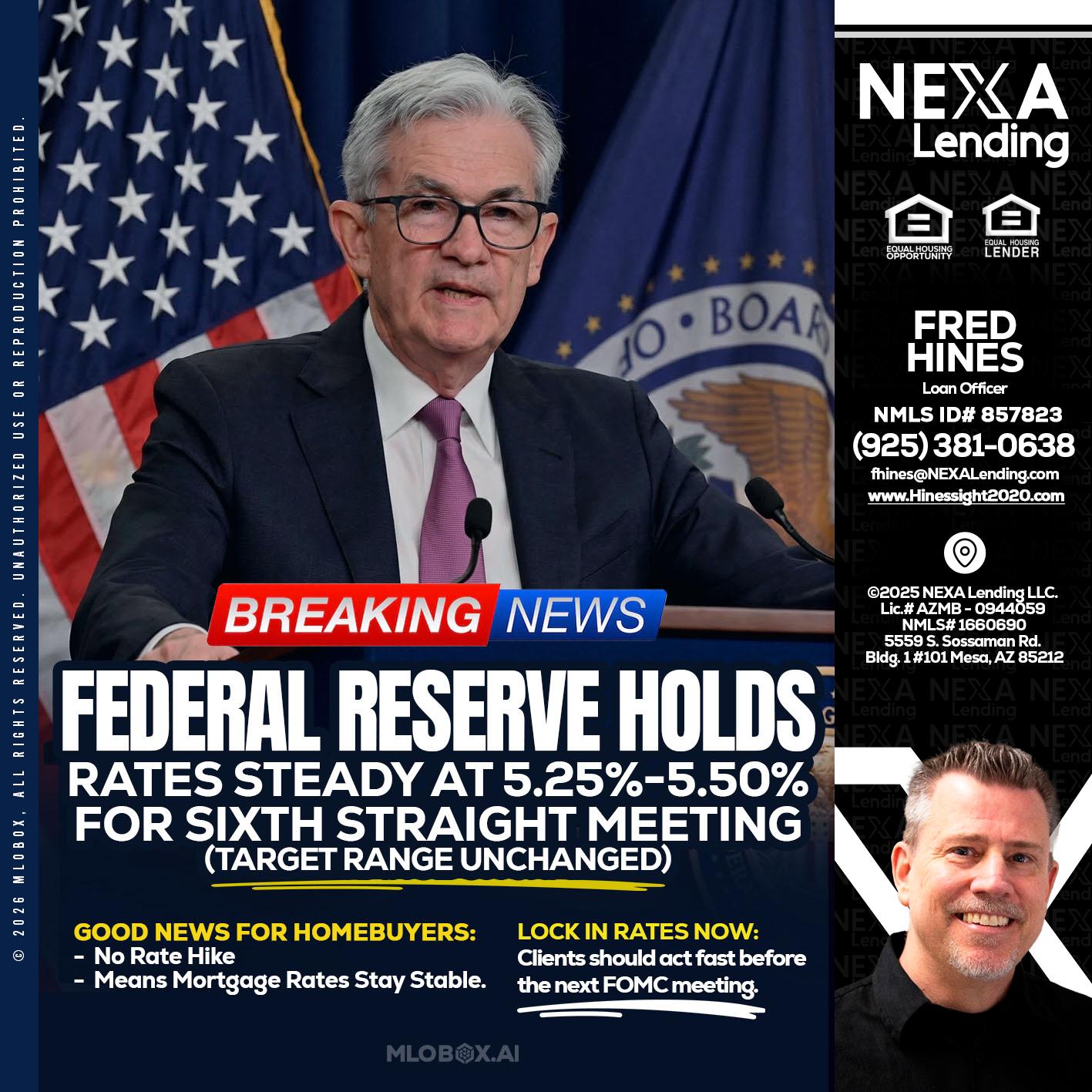 federal reserve - Fred Hines -Loan Officer