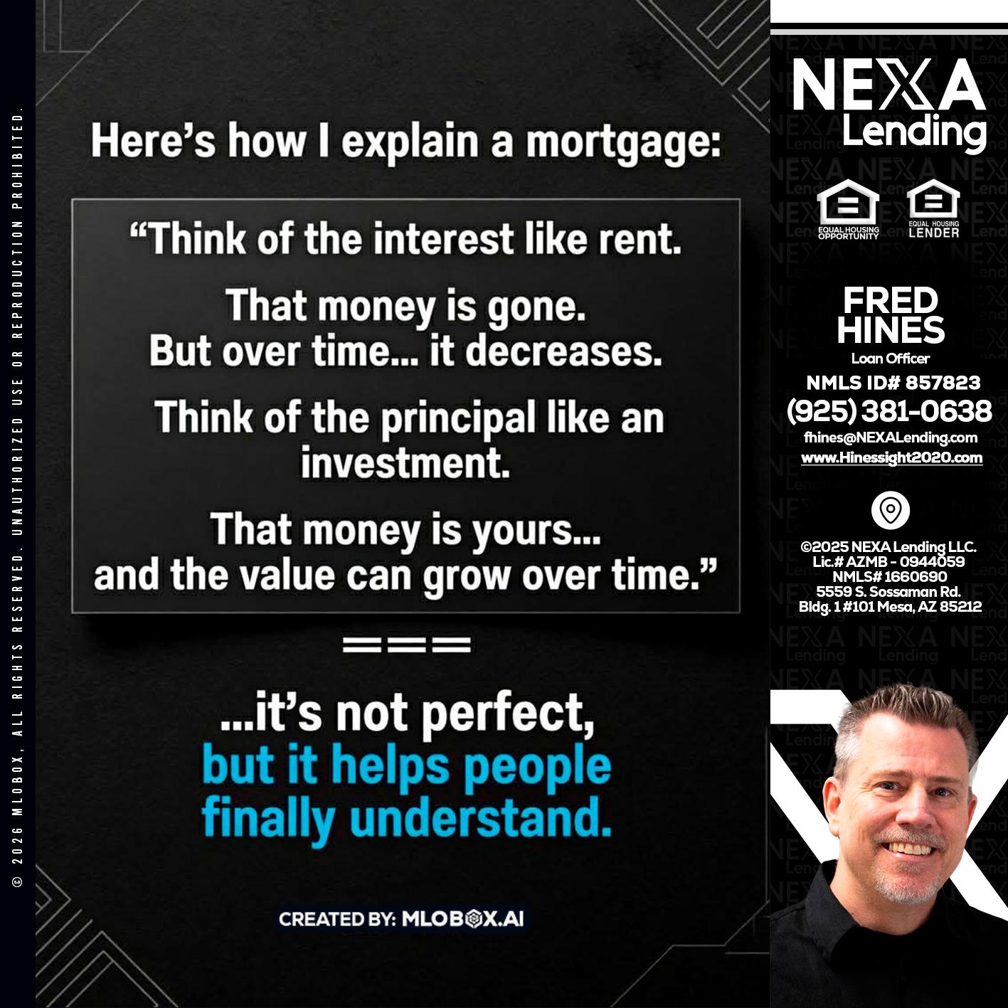 HERES NOW - Fred Hines -Loan Officer