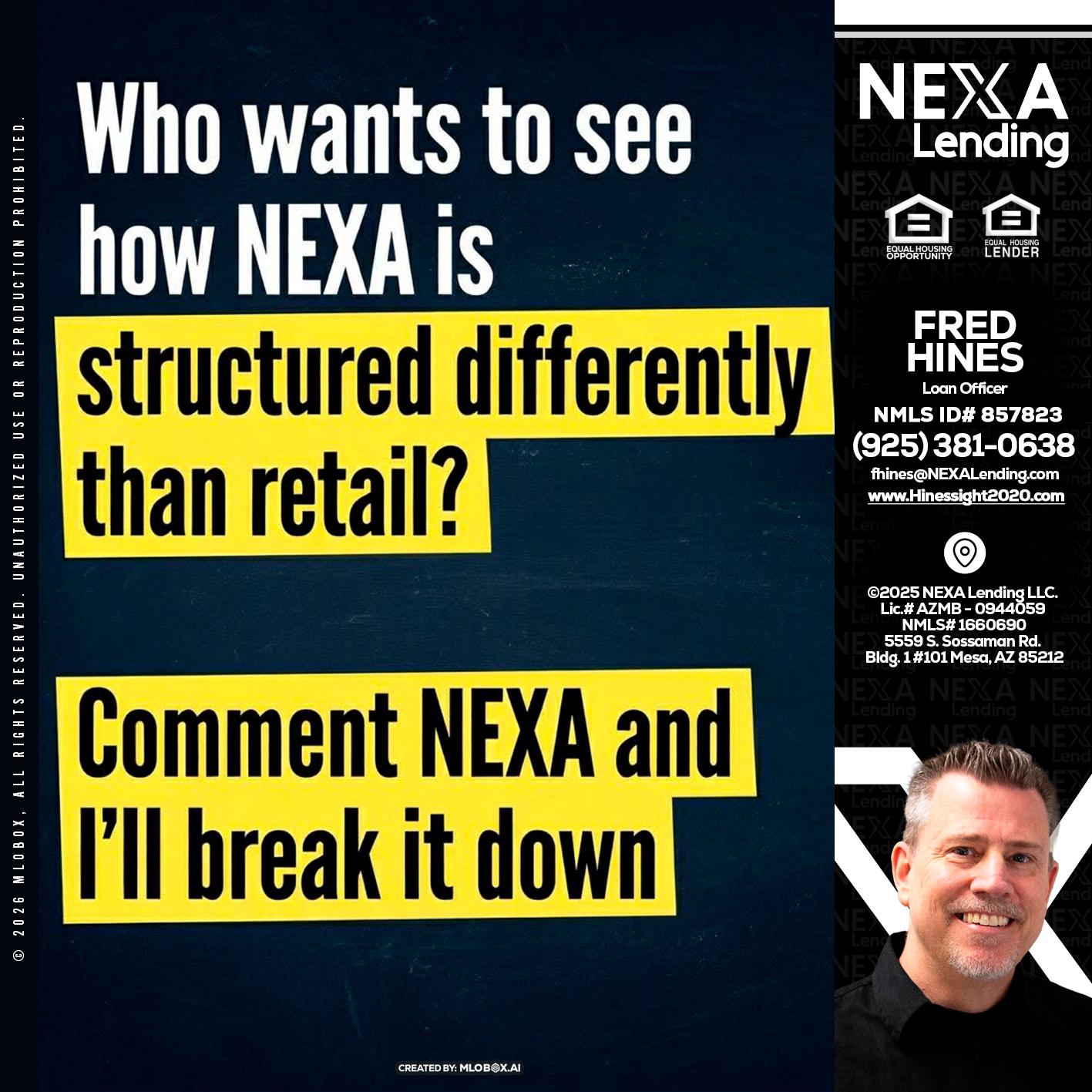 who want to see - Fred Hines -Loan Officer